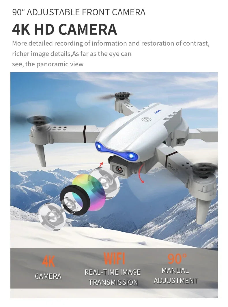 Foldable 4K Camera Drone 2025 with HD Lens