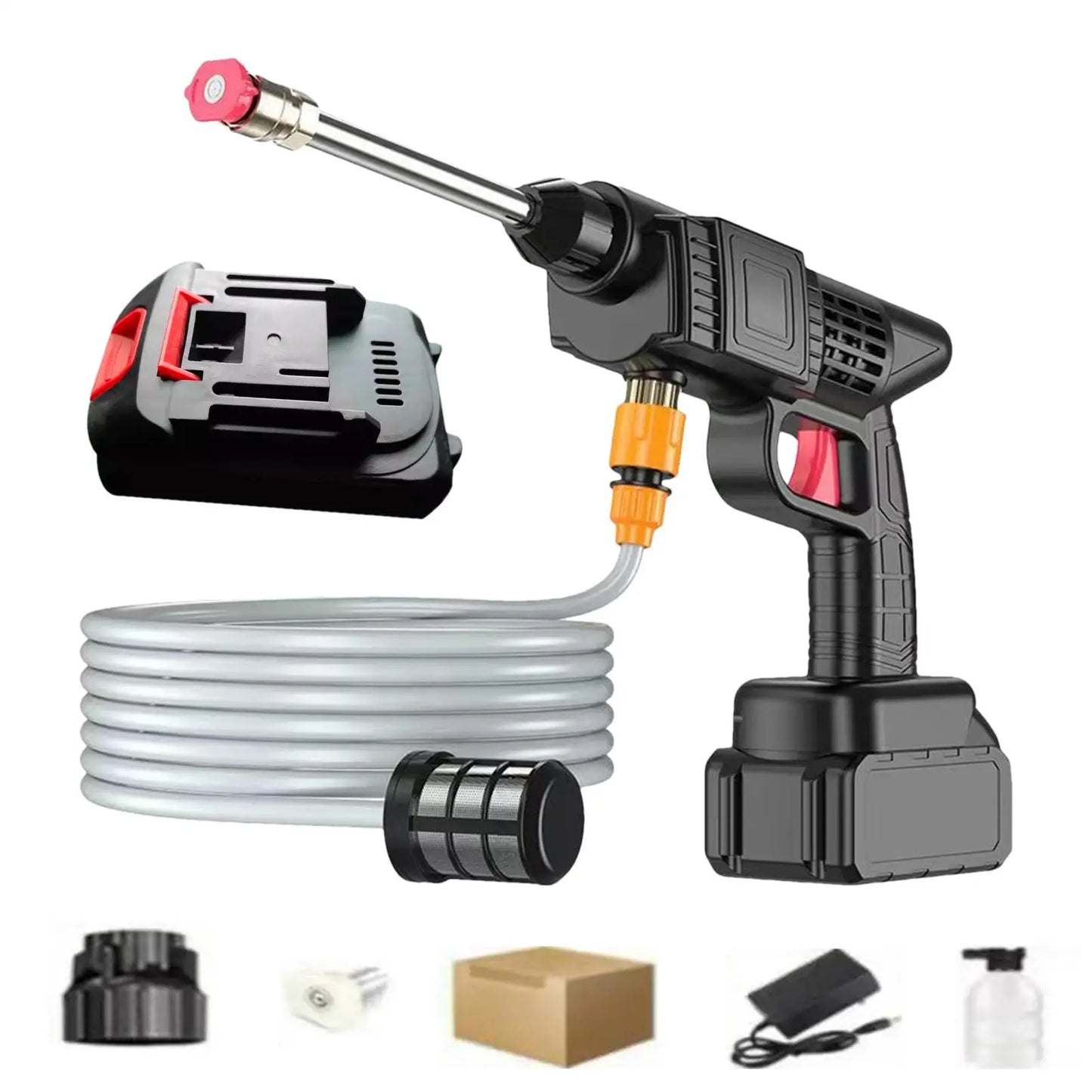 Cordless High-Pressure Washer – Portable Electric Cleaner for Car, Garden & Home