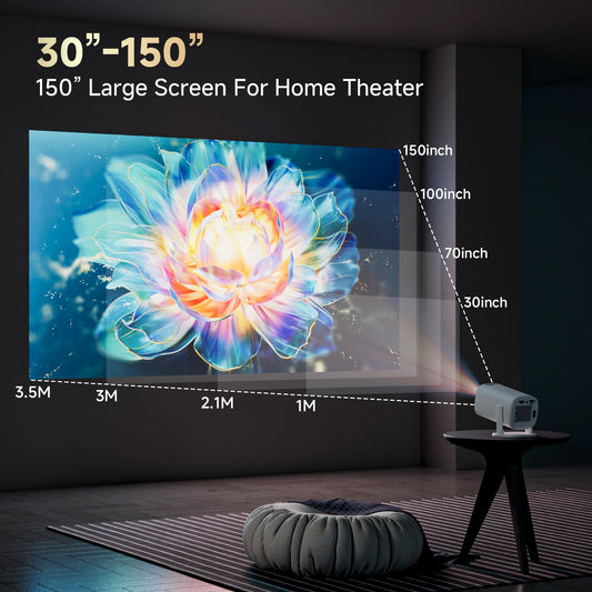 PRO 4K Mini Projector – Portable HD Smart Projector with Bluetooth
