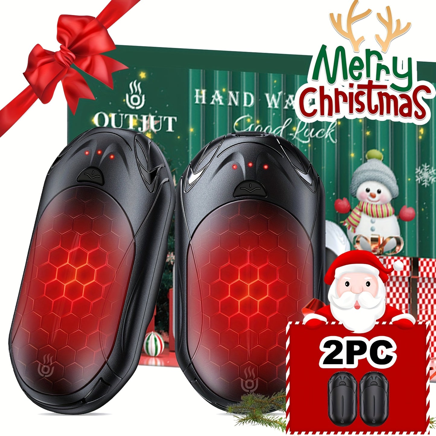 AISITIN 2-in-1 Magnetic Rechargeable Hand Warmer, 2 Counts, 3 Temperature Control Pocket-Size Electric Hand Warmer, Perfect For Winter Outdoor Sports, Skiing & Camping, Ideal Gift For Thanksgiving & Christmas