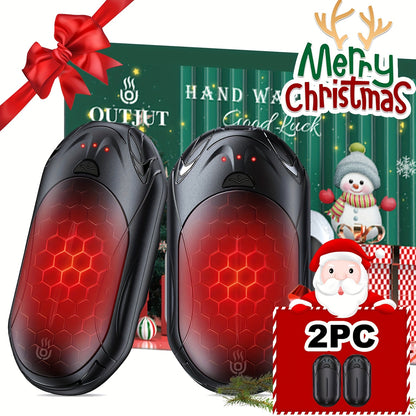 AISITIN 2-in-1 Magnetic Rechargeable Hand Warmer, 2 Counts, 3 Temperature Control Pocket-Size Electric Hand Warmer, Perfect For Winter Outdoor Sports, Skiing & Camping, Ideal Gift For Thanksgiving & Christmas