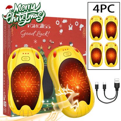 AISITIN 2-in-1 Magnetic Rechargeable Hand Warmer, 2 Counts, 3 Temperature Control Pocket-Size Electric Hand Warmer, Perfect For Winter Outdoor Sports, Skiing & Camping, Ideal Gift For Thanksgiving & Christmas