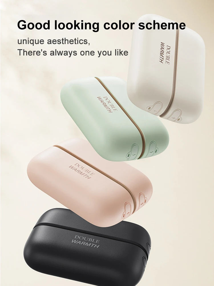 2025 New Magnetic Hand Warmers 2 in 1 Rechargeable Portable Mini Handwarmers Long Lastin Safe Heating Warmer PocketHeater Winter