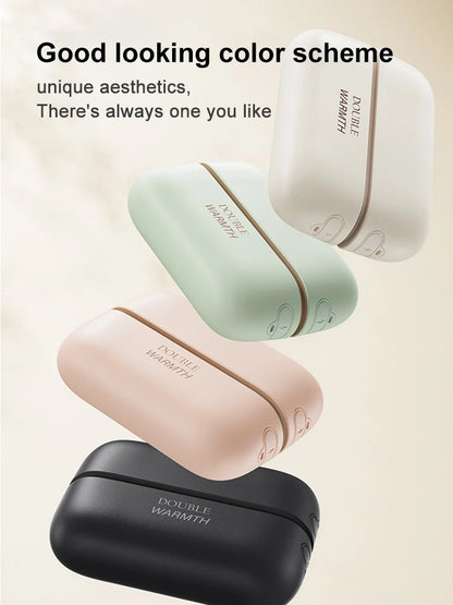 2025 New Magnetic Hand Warmers 2 in 1 Rechargeable Portable Mini Handwarmers Long Lastin Safe Heating Warmer PocketHeater Winter