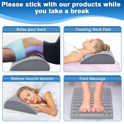 Back Stretcher,Neck & Back Stretcher for Lower Back Pain Relief,Lumbar Stretcher for Neck Pain Relief,Adjustable Spine Board