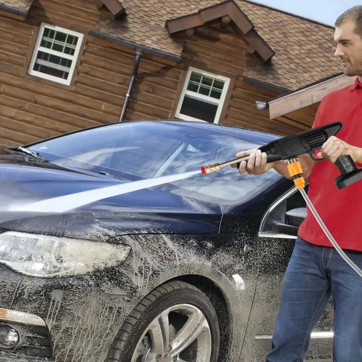 Cordless High-Pressure Washer – Portable Electric Cleaner for Car, Garden & Home