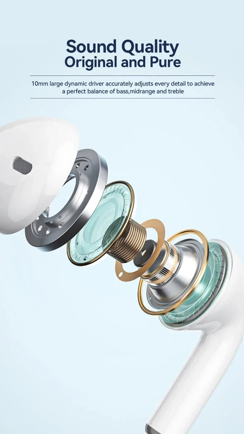 AirPods Pro 4 TWS Wireless Earbuds – Bluetooth In-Ear Headphones