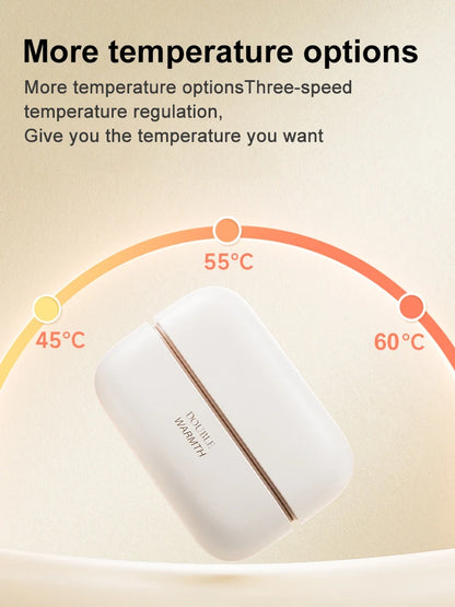 2025 New Magnetic Hand Warmers 2 in 1 Rechargeable Portable Mini Handwarmers Long Lastin Safe Heating Warmer PocketHeater Winter