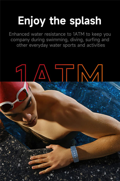 Smart Fitness Band – Heart Rate & Blood Pressure Monitor, Waterproof
