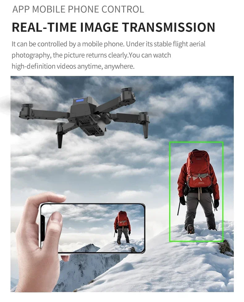 Foldable 4K Camera Drone 2025 with HD Lens