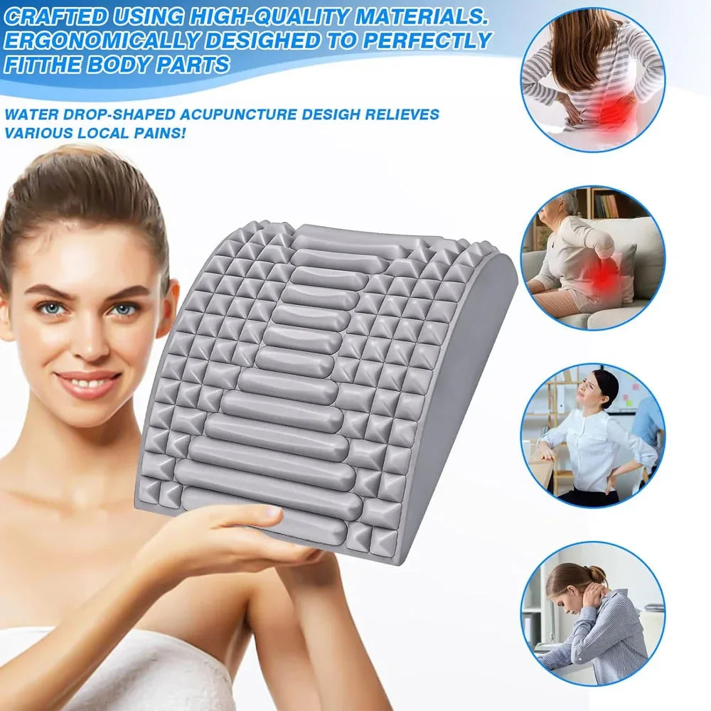 Back Stretcher,Neck & Back Stretcher for Lower Back Pain Relief,Lumbar Stretcher for Neck Pain Relief,Adjustable Spine Board