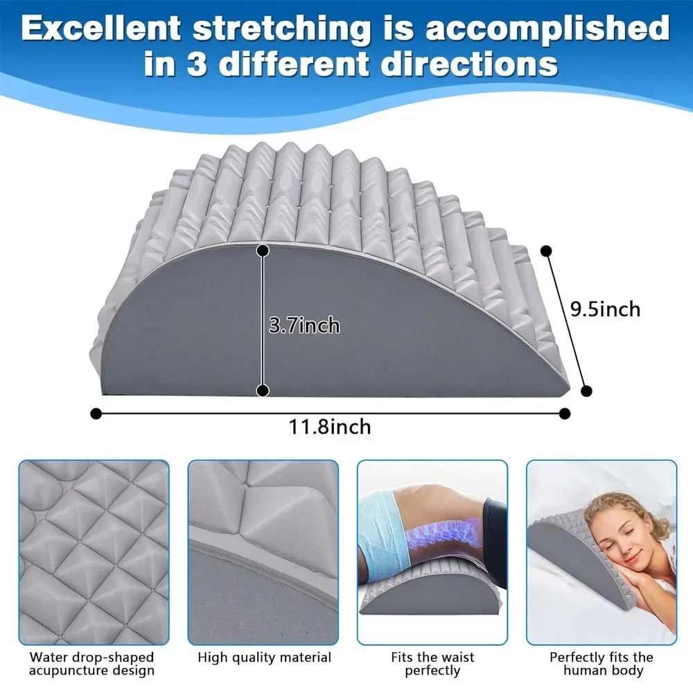 Back Stretcher,Neck & Back Stretcher for Lower Back Pain Relief,Lumbar Stretcher for Neck Pain Relief,Adjustable Spine Board