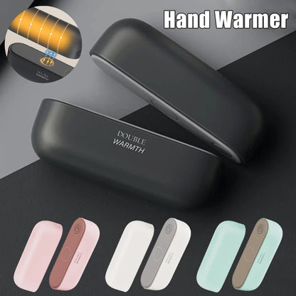 2025 New Magnetic Hand Warmers 2 in 1 Rechargeable Portable Mini Handwarmers Long Lastin Safe Heating Warmer PocketHeater Winter