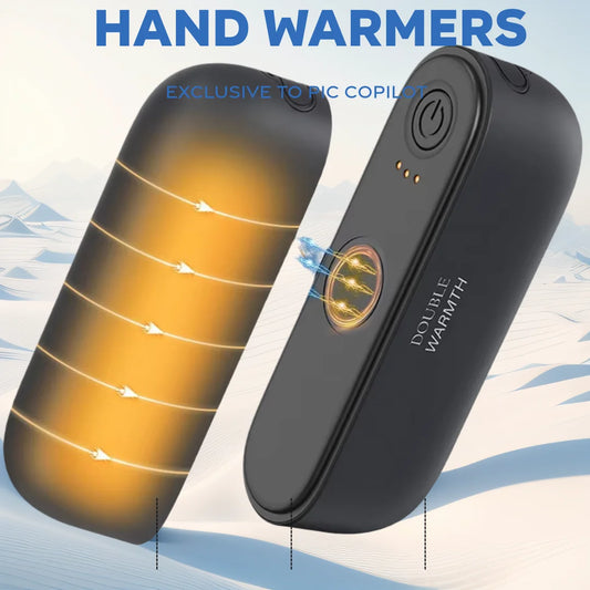2025 New Magnetic Hand Warmers 2 in 1 Rechargeable Portable Mini Handwarmers Long Lastin Safe Heating Warmer PocketHeater Winter