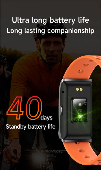 Smart Fitness Band – Heart Rate & Blood Pressure Monitor, Waterproof