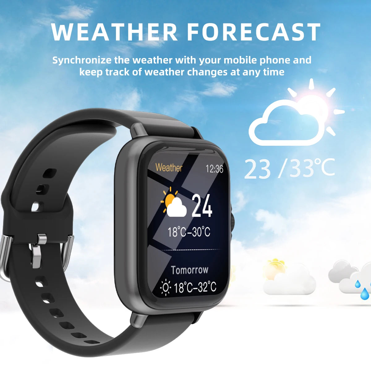Smartwatch – Waterproof Fitness Tracker for Men & Women