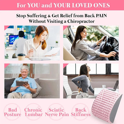 Back Stretcher,Neck & Back Stretcher for Lower Back Pain Relief,Lumbar Stretcher for Neck Pain Relief,Adjustable Spine Board