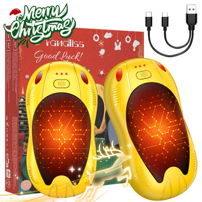 AISITIN 2-in-1 Magnetic Rechargeable Hand Warmer, 2 Counts, 3 Temperature Control Pocket-Size Electric Hand Warmer, Perfect For Winter Outdoor Sports, Skiing & Camping, Ideal Gift For Thanksgiving & Christmas