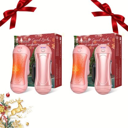 AISITIN 2-in-1 Magnetic Rechargeable Hand Warmer, 2 Counts, 3 Temperature Control Pocket-Size Electric Hand Warmer, Perfect For Winter Outdoor Sports, Skiing & Camping, Ideal Gift For Thanksgiving & Christmas