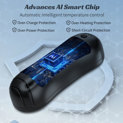 AISITIN 2-in-1 Magnetic Rechargeable Hand Warmer, 2 Counts, 3 Temperature Control Pocket-Size Electric Hand Warmer, Perfect For Winter Outdoor Sports, Skiing & Camping, Ideal Gift For Thanksgiving & Christmas